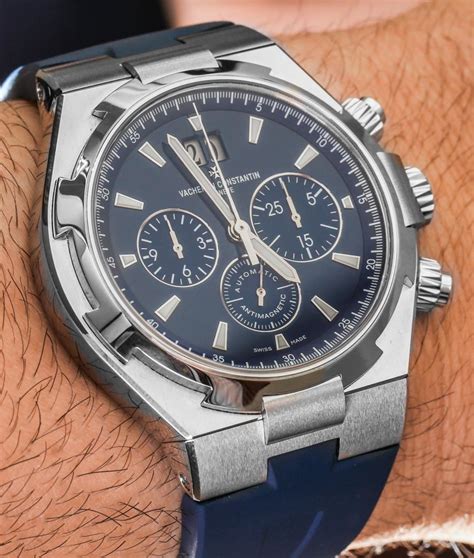 vintage blue chronograph hands.